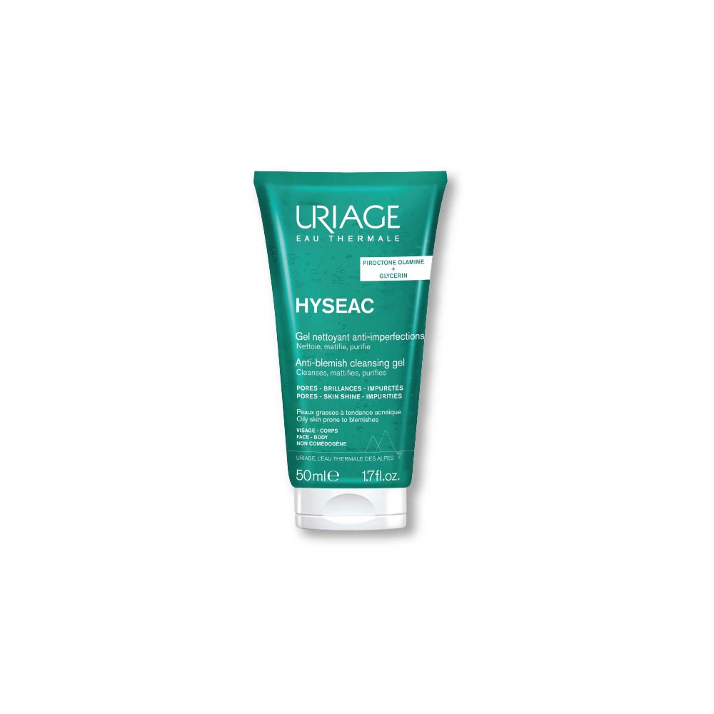 Με κάθε αγορά από τη σειρά Hyseac της Uriage, Δώρο Hyseac Cleansing Gel 50ml